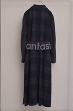 画像をギャラリービューアに読み込む, BLOCK CHECK TENCEL LONG COAT
