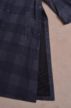 画像をギャラリービューアに読み込む, BLOCK CHECK TENCEL LONG COAT