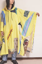 Load image into Gallery viewer, CUT AND CONNECTED C/C/L PONCHO / NEON YELLOW