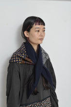 Load image into Gallery viewer, MELTON TRIANGLE SHAWL/NAV