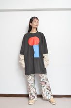 Load image into Gallery viewer, SWITCHING SLEEVE L/S T_ 01 / CHARCOAL/Mi