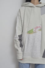 Load image into Gallery viewer, CUT AND CONNECTED BACKPILE HOODIE / GRAY