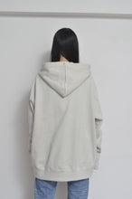 Load image into Gallery viewer, CUT AND CONNECTED BACKPILE HOODIE / GRAY