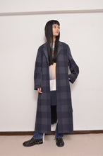 画像をギャラリービューアに読み込む, BLOCK CHECK TENCEL LONG COAT