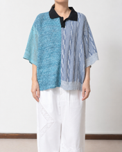 画像をギャラリービューアに読み込む, PANEL S/S POLO / SUMMER KNIT_02 size_C
