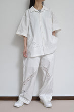 Load image into Gallery viewer, TABLE CLOTH OPEN COLLAR SH / OFF WHITE_01
