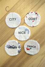 Load image into Gallery viewer, TABLE CLOTH COASTER(文字刺繍入り)_set
