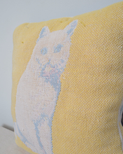 Load image into Gallery viewer, RUG CUSHION_YELLOW CAT
