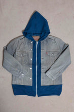 Load image into Gallery viewer, your right things in 代官山 蔦屋書店 出品中〜11/3まで:DENIM * BACK PILE HOODIE/BLUE/MIND GAME
