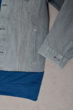 画像をギャラリービューアに読み込む, your right things in 代官山 蔦屋書店 出品中〜11/3まで:DENIM * BACK PILE HOODIE/BLUE/MIND GAME
