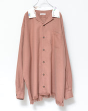 画像をギャラリービューアに読み込む, Tablecloth collar fringe shirt / bishu wool_A
