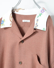 画像をギャラリービューアに読み込む, Tablecloth collar fringe shirt / bishu wool_A
