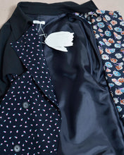 画像をギャラリービューアに読み込む, FLORAL TRENCH COAT/BLK/02 size A
