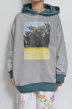 画像をギャラリービューアに読み込む, your right things/BONUS TRUCK出品中12/7まで:TWO-TONE HOODIE_GREEN/YELLOW print/01 size
