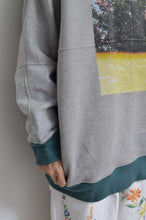 画像をギャラリービューアに読み込む, your right things/BONUS TRUCK出品中12/7まで:TWO-TONE HOODIE_GREEN/YELLOW print/01 size
