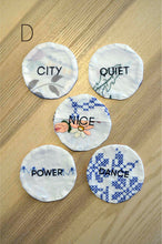 Load image into Gallery viewer, TABLE CLOTH COASTER(文字刺繍入り)_set
