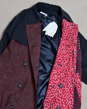 Load image into Gallery viewer, FLORAL TRENCH COAT/BLK/01 size A

