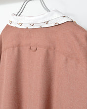 画像をギャラリービューアに読み込む, Tablecloth collar fringe shirt / bishu wool_B
