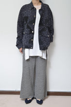 画像をギャラリービューアに読み込む, FLOWER LACE QUILTED WORK BLOUSON_BLACK
