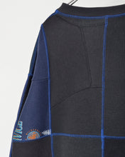 画像をギャラリービューアに読み込む, Panel sweat pullover contrast stitch / 02size_A

