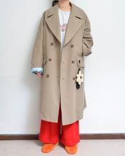 Load image into Gallery viewer, [26-27AW予約アイテム]Flower charm pea coat / peach skin
