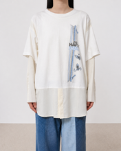 画像をギャラリービューアに読み込む, Fake layered T-shirt / WHITE_A
