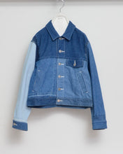 画像をギャラリービューアに読み込む, PANEL DENIM BLOUSON/JOY/01 size B
