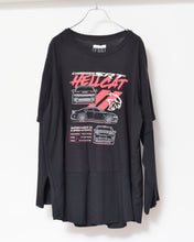 Load image into Gallery viewer, Fake layered T-shirt / BLACK_B
