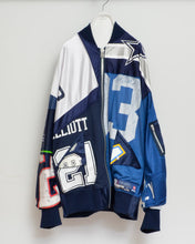 Load image into Gallery viewer, CUT UP MA-1 / FOOTBALL T / BLUE / 02 size
