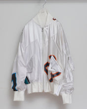 画像をギャラリービューアに読み込む, CUT UP MA-1 / FOOTBALL T / WHT / 01 size_B
