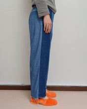 画像をギャラリービューアに読み込む, PANEL DENIM SLACKS / 01 size A
