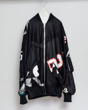 Load image into Gallery viewer, CUT UP MA-1 / FOOTBALL T / BLACK / 02 size
