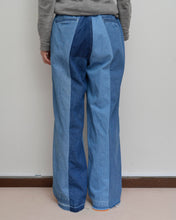 画像をギャラリービューアに読み込む, PANEL DENIM SLACKS / 02 size B
