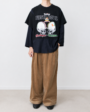 Load image into Gallery viewer, Fake layered T-shirt / BLACK_C

