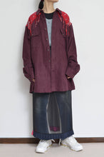 Load image into Gallery viewer, BANDANA FRINGE FAKE SUEDE SH / RED
