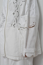 画像をギャラリービューアに読み込む, TABLE CLOTH ZIP-UP HOODIE/WHT/02 size_001
