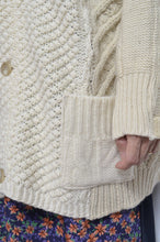 Load image into Gallery viewer, SWITCHING KNIT C/D（FISHERMAN&#39;S SWEATER)_GREEN_01size
