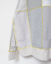 画像をギャラリービューアに読み込む, Panel sweat pullover contrast stitch / 02size_C
