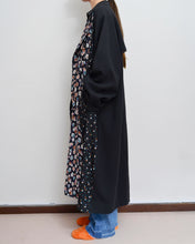 画像をギャラリービューアに読み込む, FLORAL TRENCH COAT/BLK/02 size A
