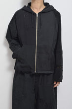 画像をギャラリービューアに読み込む, TABLE CLOTH ZIP-UP HOODIE/BLK/01 size_001
