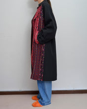 Load image into Gallery viewer, FLORAL TRENCH COAT/BLK/01 size A
