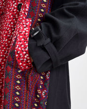Load image into Gallery viewer, FLORAL TRENCH COAT/BLK/01 size A

