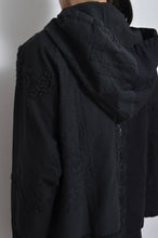 画像をギャラリービューアに読み込む, TABLE CLOTH ZIP-UP HOODIE/BLK/01 size_001
