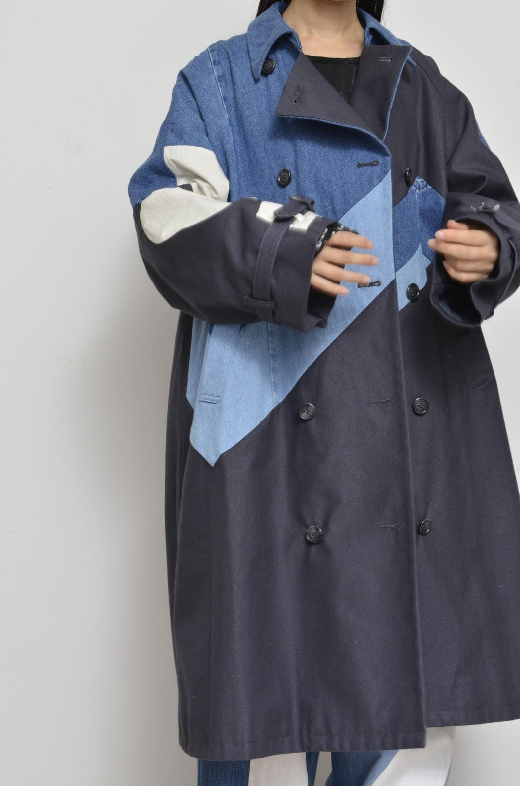 DENIM UNE UNE TRENCH COAT/LONG_01