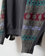 画像をギャラリービューアに読み込む, Sweat × knit switch pullover_I
