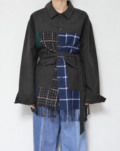 Load image into Gallery viewer, Muffler short blouson / Charcoal_A
