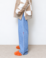 Load image into Gallery viewer, Denim easy panel slacks "PGR" / 02size
