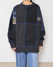 画像をギャラリービューアに読み込む, Panel sweat pullover contrast stitch / 02size_A
