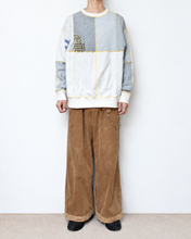 画像をギャラリービューアに読み込む, Panel sweat pullover contrast stitch / 02size_C
