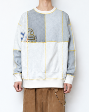 画像をギャラリービューアに読み込む, Panel sweat pullover contrast stitch / 02size_C
